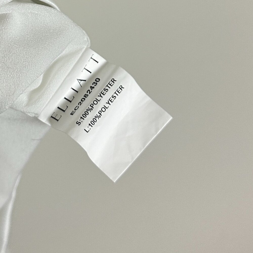 Elliatt White Mini Dress with Cape Overlay - Picture 8 of 8